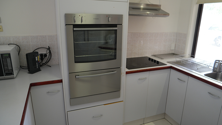 Samsung wall oven, Westinghouse cooktop, Panasonic microwave